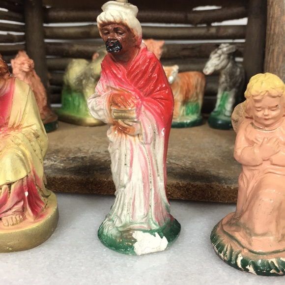 Nativity Scene Collectible 10 pieceWise Men/Animal - Picture 6 of 8